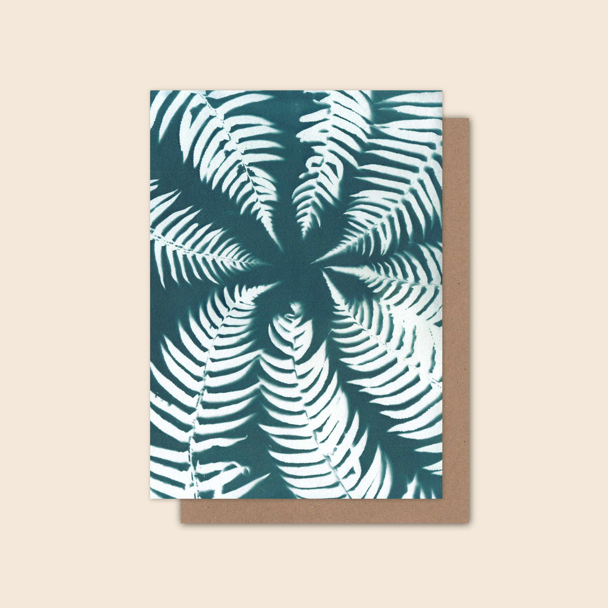 Sword Fern Spiral - Greeting Card